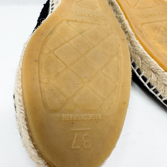 Chanel Black Tweed Espadrille - Picture 10 of 10